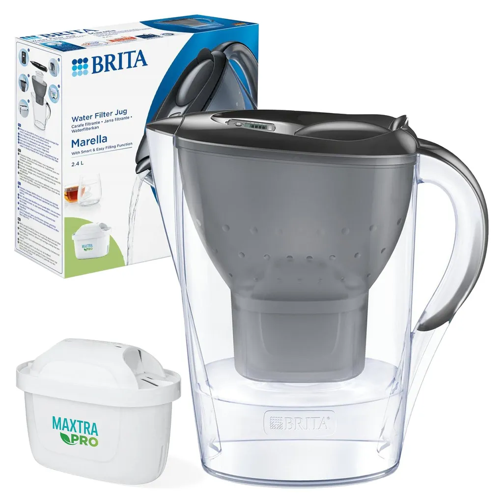Caraffa Filtrante BRITA Marella + 1 Filtro MAXTRA PRO - 2.4 Litri - 15