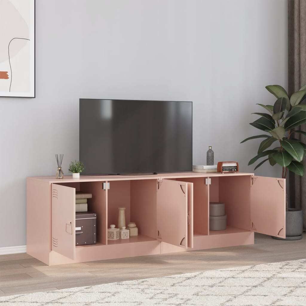 Maison Exclusive - TV-Schränke 2 Stk. Rosa 67x39x44 cm Stahl