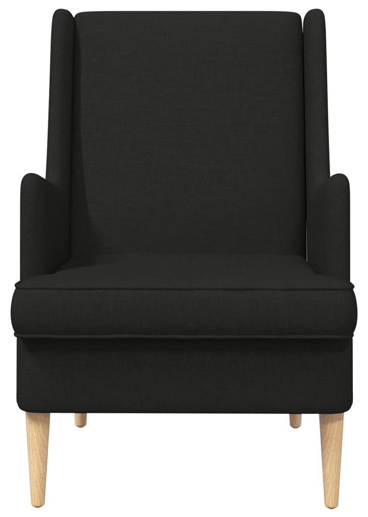 Eleganten-Stil Sessel 1 pc - Wohnzimmerstuhl - Liegestuhl bis 150kg - Schwarz Stoff - Fernseh- & Relaxsessel - Möbel26