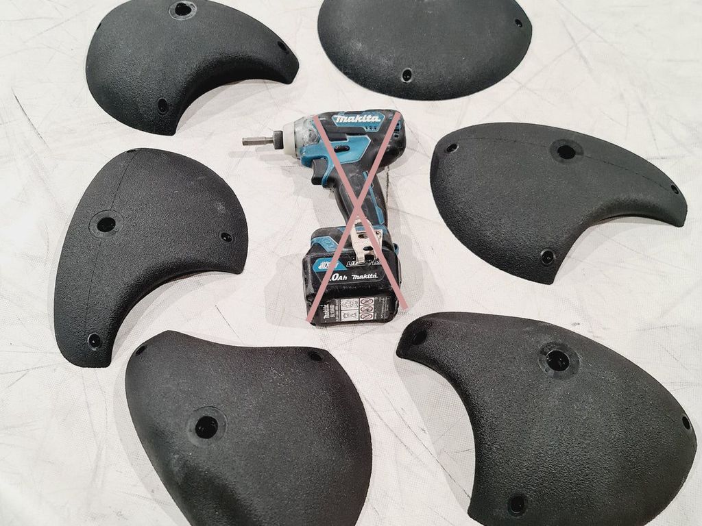 Essentials Set 5 - Greenholds Klettergriffe, schwarz