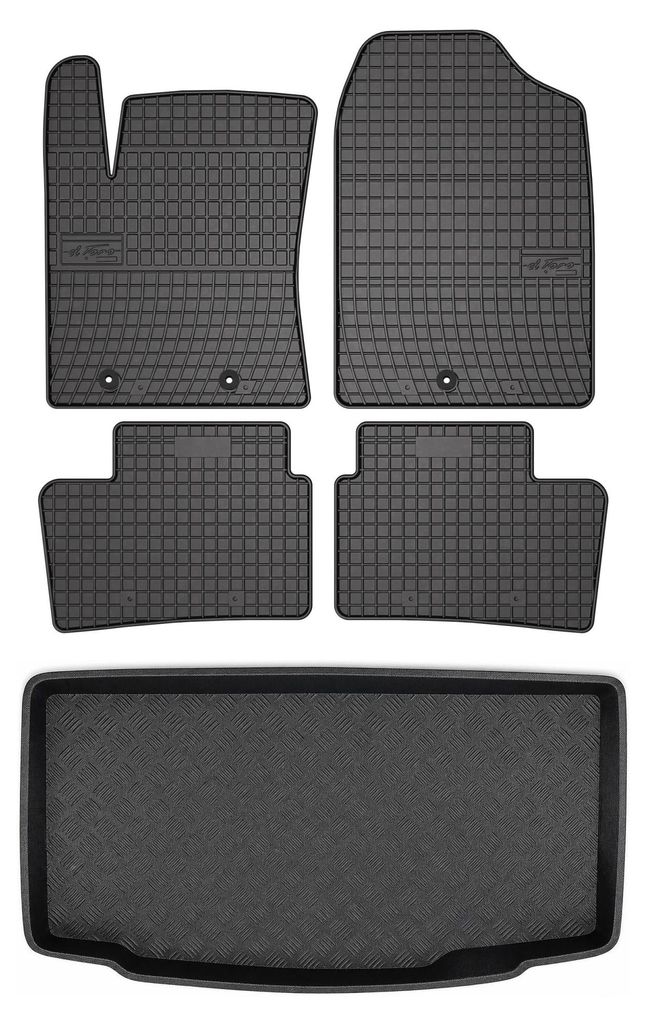Gummimatten + Kofferraumwanne für Hyundai i10 II 2013- Produktbild 