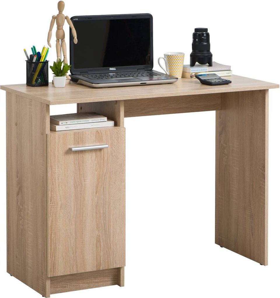 Homestyle4u Schreibtisch Computertisch Bürotisch Arbeitstisch PC Gamer Tisch Holz 50x100 cm