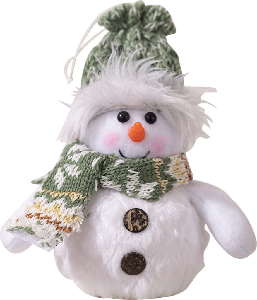 Schneemann-Weihnachtsornament, beleuchtete Schneemannpuppe aus Plüsch, batteriebetrieben, Nachtlicht, Schneemannfigur für Weihnachtsgeschenke, Ti...