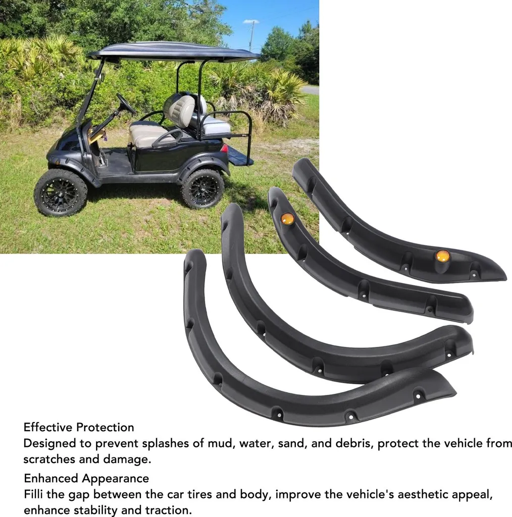 4 Élargisseurs d'ailes pour Club Car Precedent 2004+ Kit de Protection