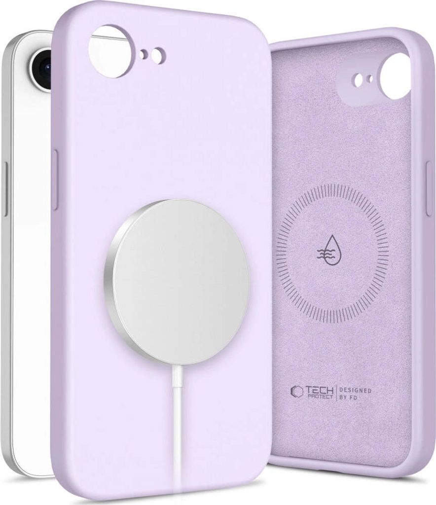 Tech-Protect Flüssigsilikon MagSafe Apple iPhone 16e Mauve