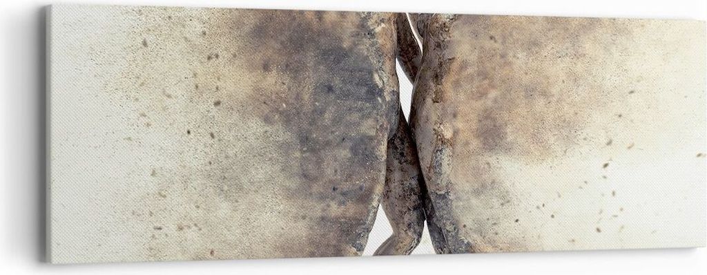 Bild auf Leinwand - Leinwandbild - Staub eine Frau ein Mann der Liebe - 90x30cm - Wand Bild - Wanddeko - Leinwanddruck - Bilder - Kunstdruck - Lein...