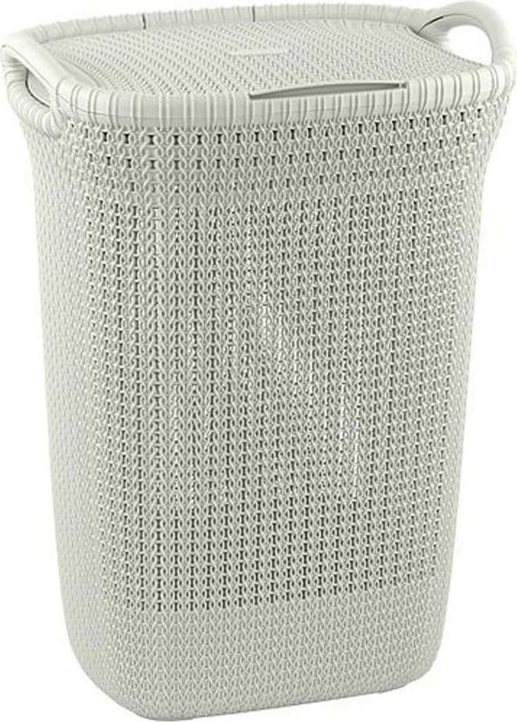 Curver KNIT Wäschebox, 57L, vers. Farben Farbe: Oasis white