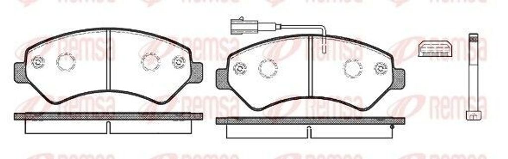 REMSA Bremsbeläge Satz Vorne Bremsklötze für OPEL Movano C Kastenwagen (U9) 1275.12