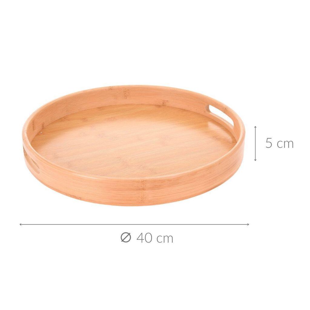 Koopman Bambus Serviertablett - 40cm Serviertabletts
