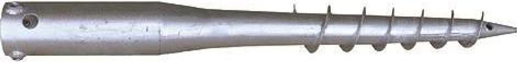 Vite da terra GSA02, Zincata, A 550x60x1,7 mm, 3xM8 Immagine del prodotto 