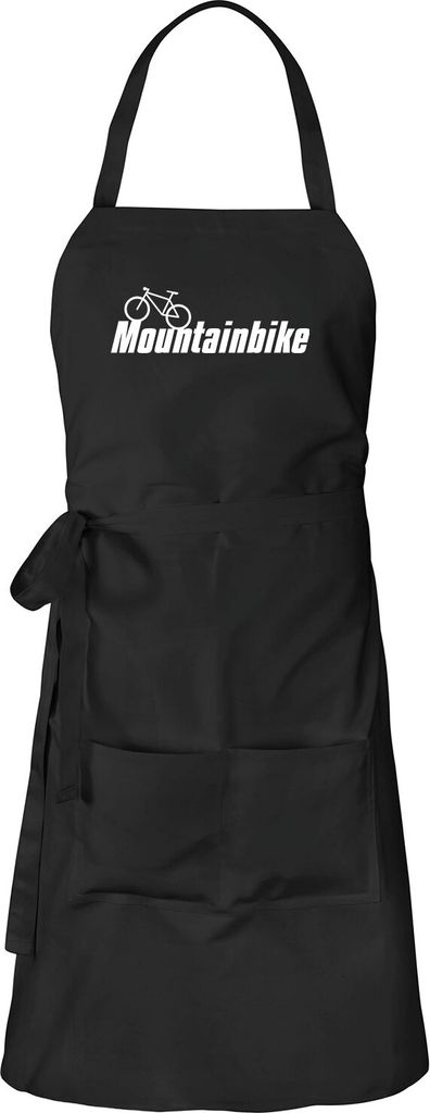 Huuraa Kochschürze Mountain Bike Fahrrad Geschenk Schwarz Baumwolle Mountain Bike Geschenkidee