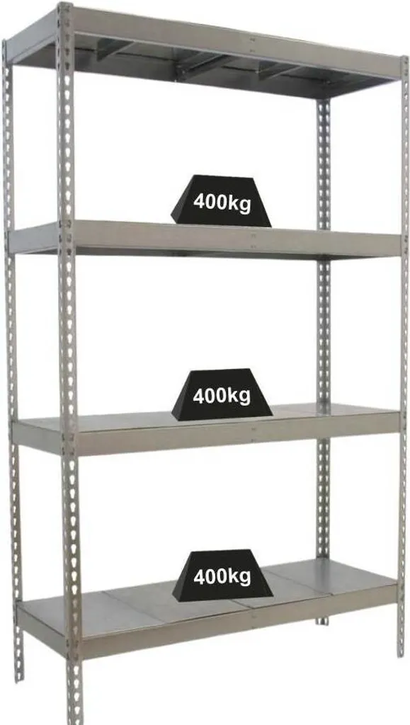 Rayonnage charges lourdes Metal Beast Four 200x240x45cm 400kg par plateau