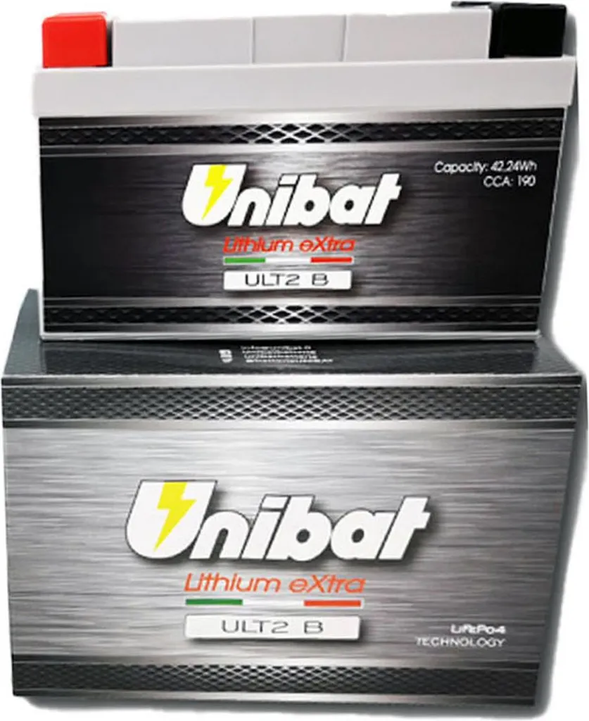 Batterie LiFePO4 UNIBAT ULT2B idéale pour l'hivernage de votre moto