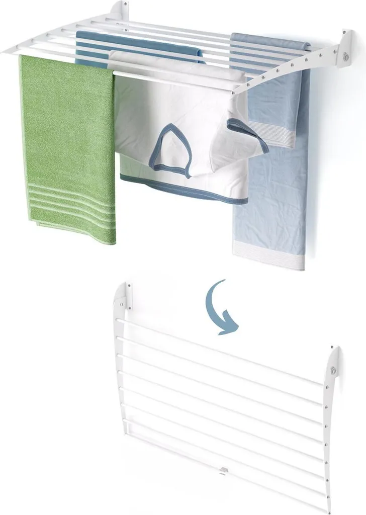 Stendibiancheria Pieghevole 80cm Foxydry Fold Down Bianco Terrazza