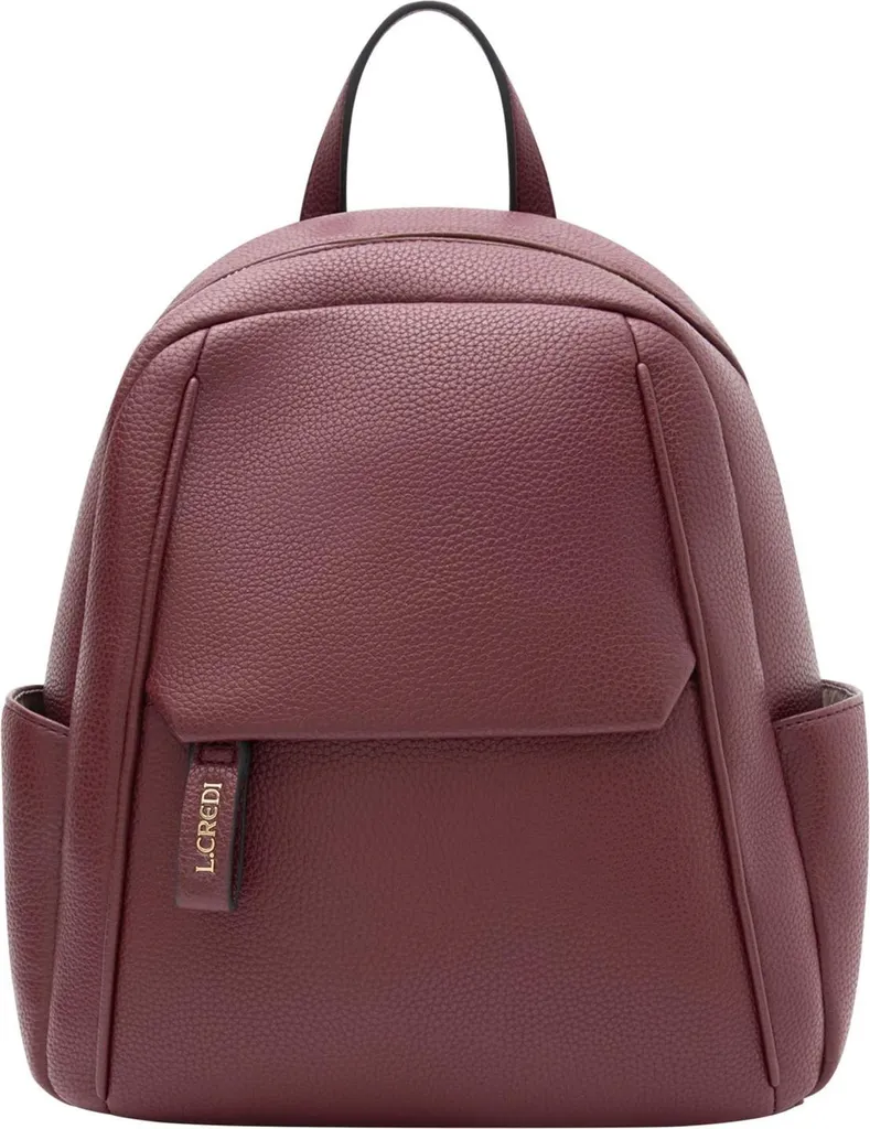 Sac à dos chic L.CREDI Pavidia bordeaux : fini le désordre avec élégance
