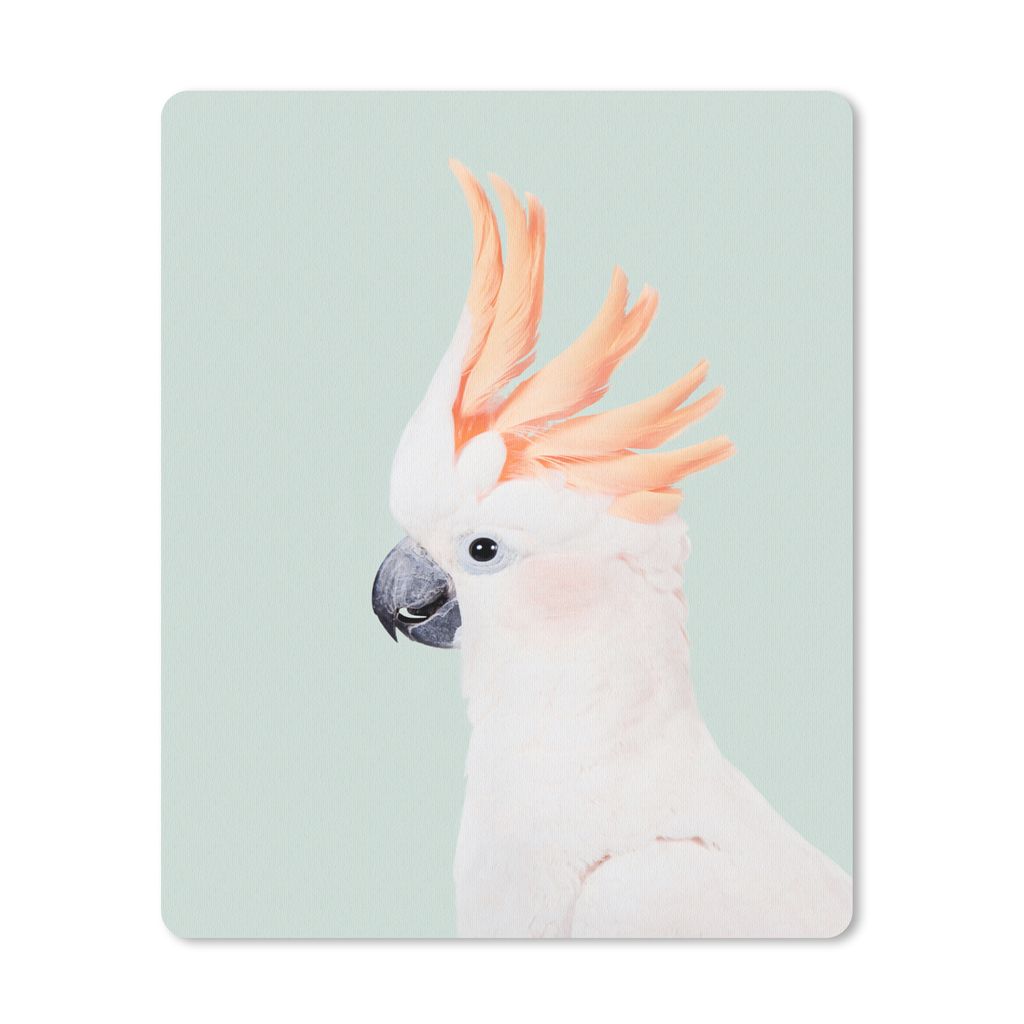MuchoWow Mauspad Mousepad Kakadu - Tiere - Natur - Weiß 19x23 cm - Mousepads - Maus Mat - Pad - Mausunterlage - Mauspads - Spielen