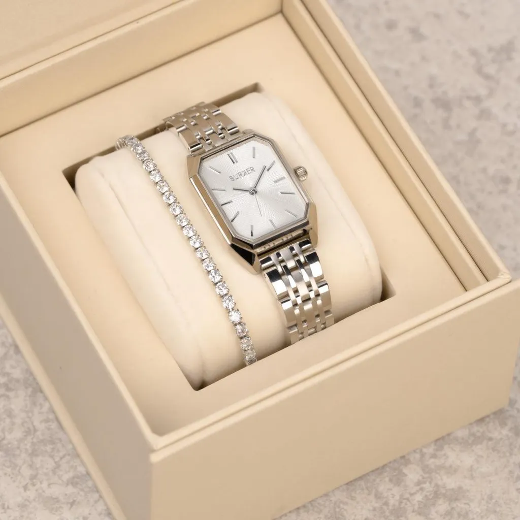 Burker Ruby Jr. Silver - Orologio Professionale Donna 33mm Piatto - 7