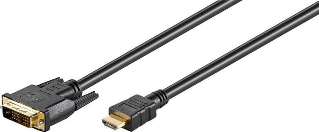 Microconnect HDMI - DVI-D (2m), HDMI, DVI-D