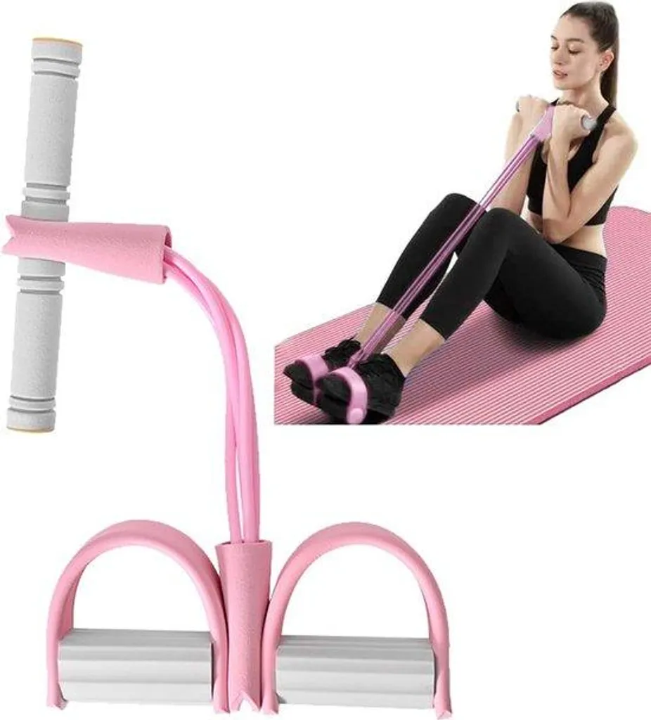 Appareil de fitness élastique 4 tubes antidérapant pour les bras