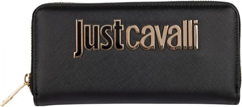 Just Cavalli 79RA5PB1 Portafoglio Nero Saffiano per Donna