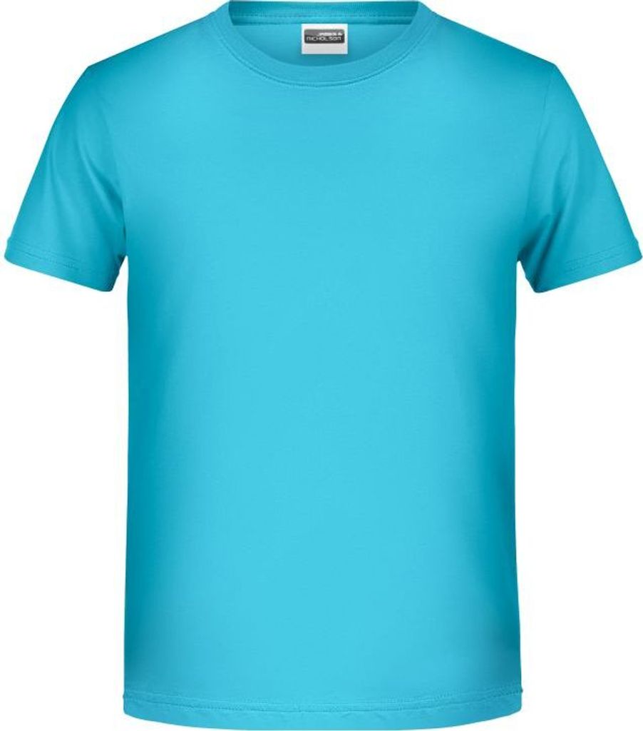 T-Shirt für Jungen in klassischer Form turquoise, Gr. L