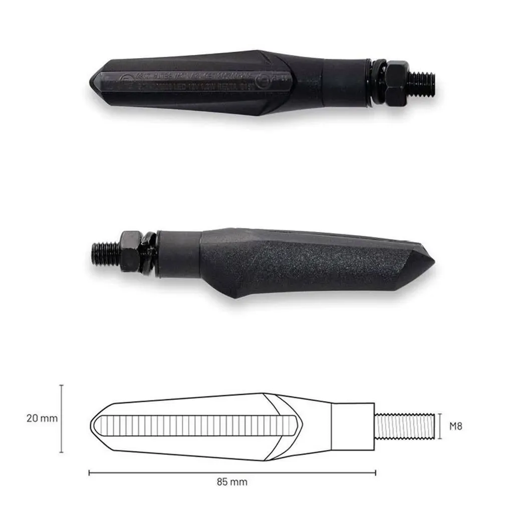 Offerta Frecce Moto TAAC LED Sequenziali Fumé | Omologate E-Mark