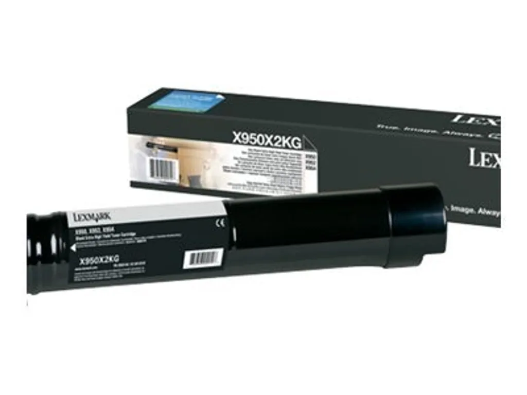 Cartouche de toner noir pour imprimante Lexmark X950X2KG - 2