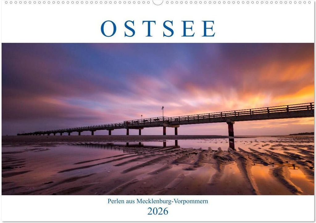 Ostsee - Perlen aus Mecklenburg-Vorpommern (Wandkalender 2026 DIN A2 quer), CALVENDO Monatskalender