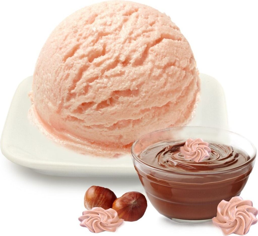 Nougat Low Carb Eis Pulver Vegan Zucker-, laktosefrei 333 g