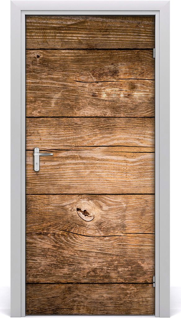 Tulup Türaufkleber 95x205 cm Dekorative Aufkleber Selbstklebend Wasserdichte Tapete Abnehmbar Schlafzimmer Wohnzimmer Wohnkultur - Holzuntergrund