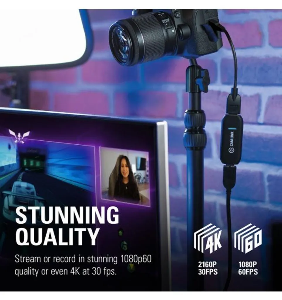 Cam Link Elgato: Transformez votre reflex en webcam 4K pour streaming