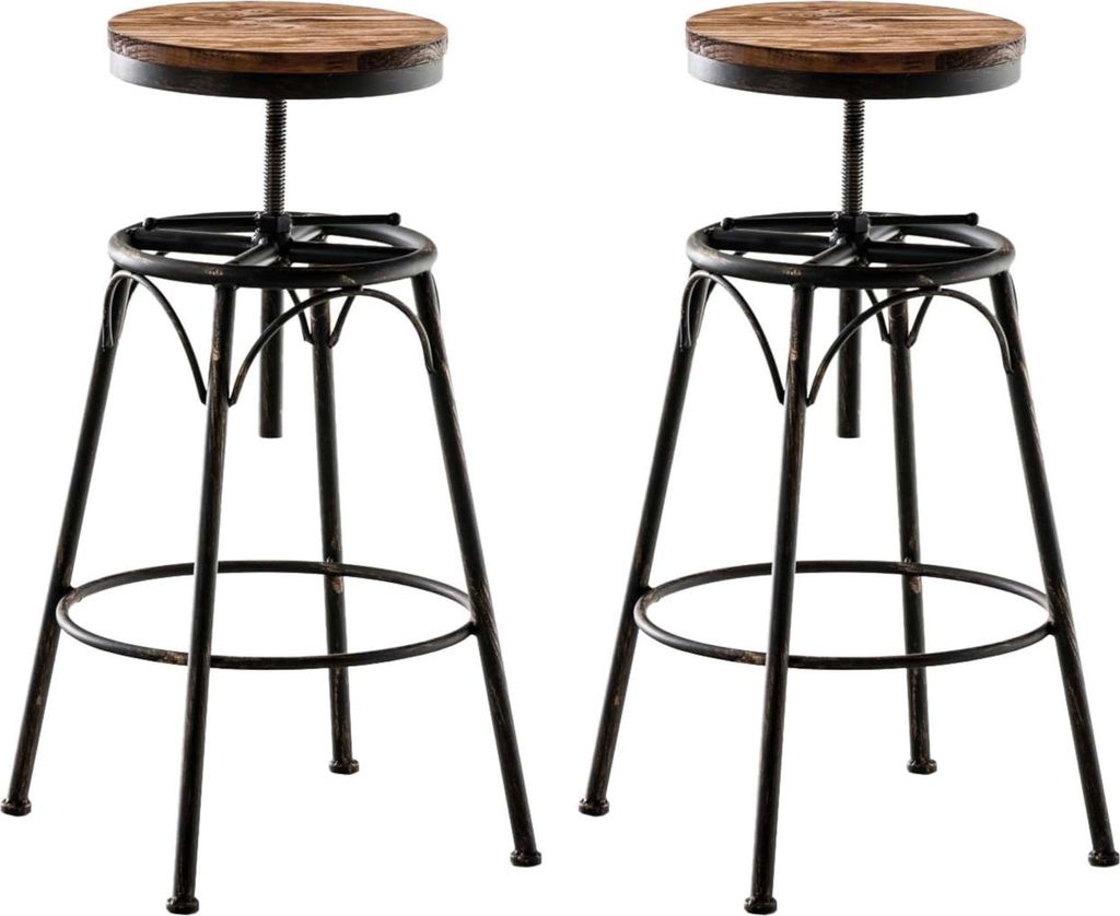 2er Set Barhocker HLO-CP224 bronze