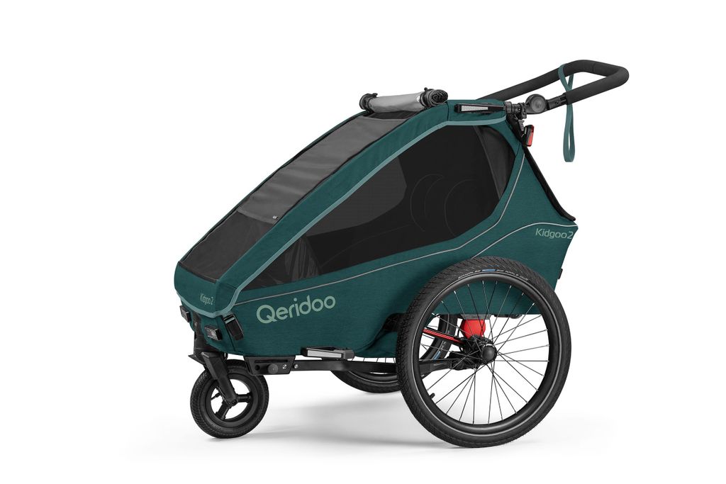 Qeridoo Kidgoo 2 - Rimorchio da bicicletta per bambini per Immagine del prodotto  Immagine generata dall'IA