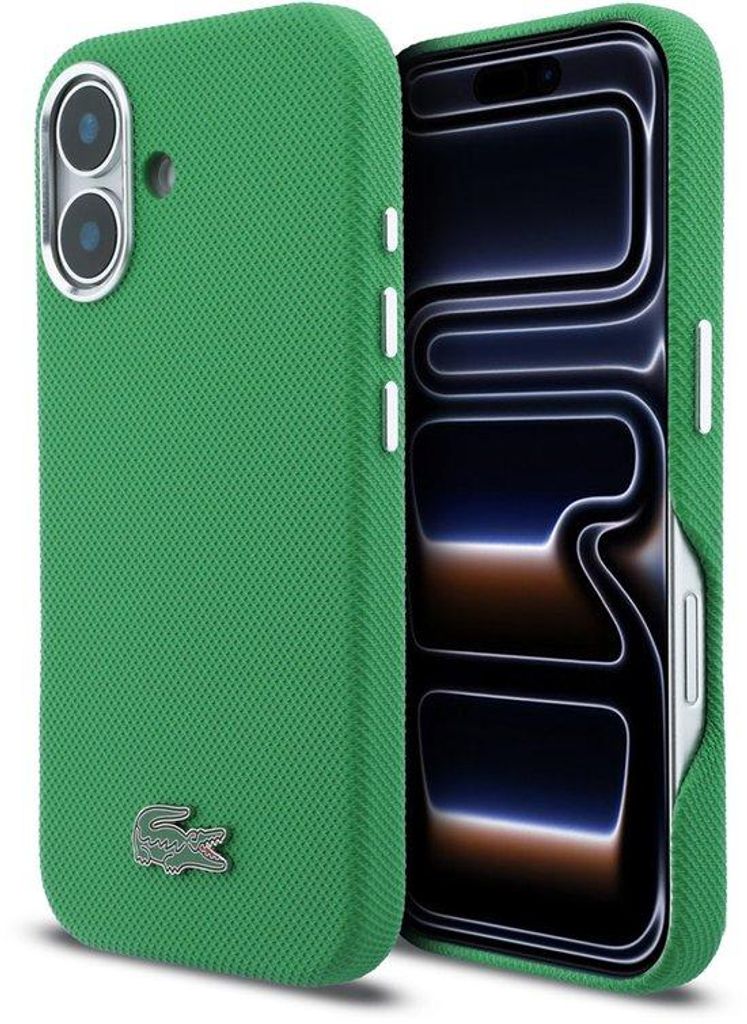 Lacoste Cover posteriore per iPhone 16 MagSafe verde Immagine del prodotto 