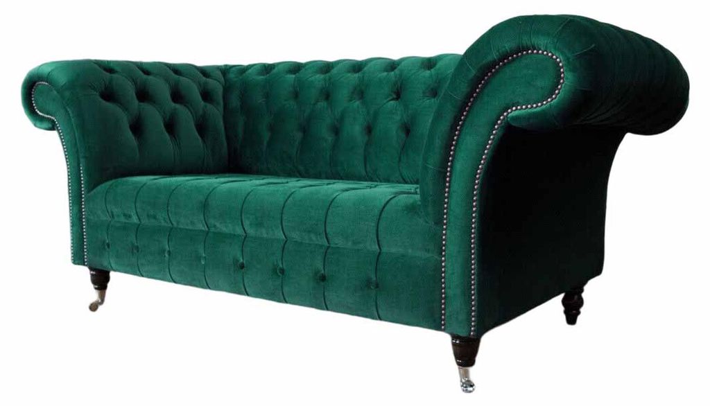 Chesterfield Zweisitzer Sofa 2 Sitzer Design Sofas Polster Moderne Sitz Stoff