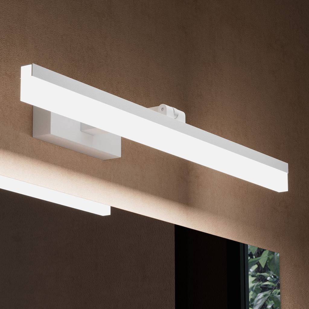 doporro LED Badezimmerleuchte Sandweiß 60cm - 14W Spiegellampe 6000K (Tageslichtweiß) - Stylische Wandleuchte für Badbeleuchtung Luxaris