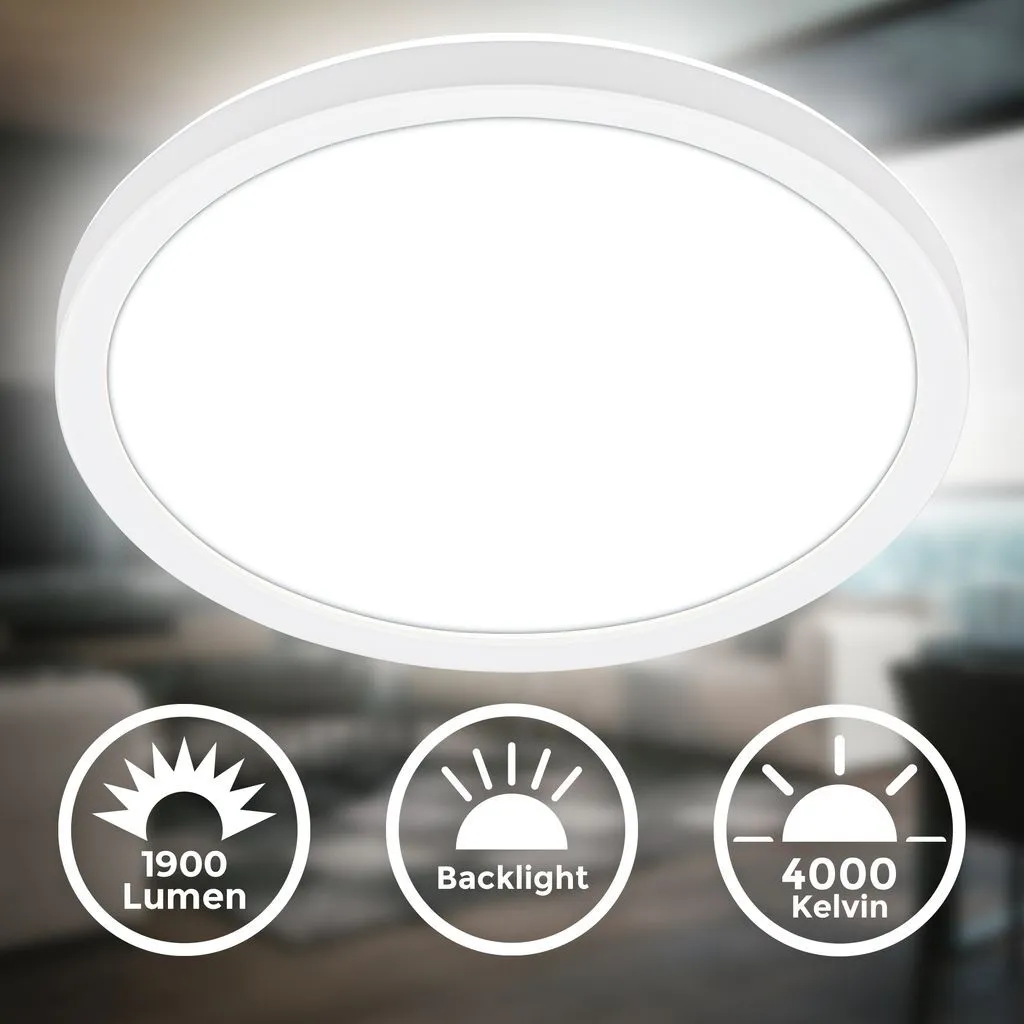 Plafoniera B.K.Licht Luce Indiretta: Atmosfera e Design per Soggiorno