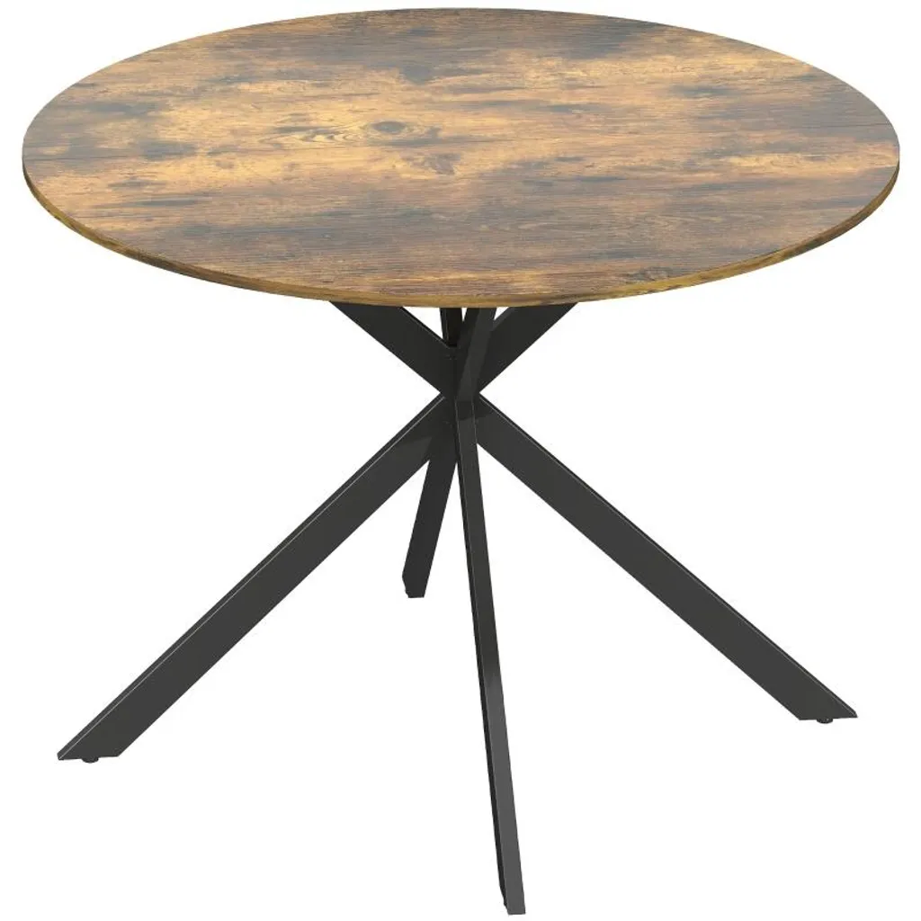 Table ronde stable 4 personnes industrielle anti-rayures cuisine