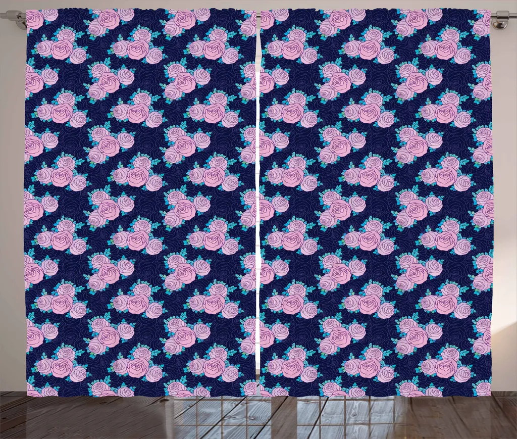 Tenda Tecnica ABAKUHAUS 280x175cm - Stampa Digitale Rose e Fiori