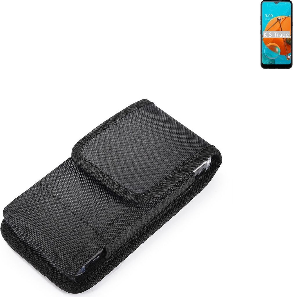 Holster Gürteltasche kompatibel mit LG Electronics K51 Holster Gürtel Tasche wasserabweisend Handy Hülle Schutz Hülle Outdoor schwarz K-S-Trade