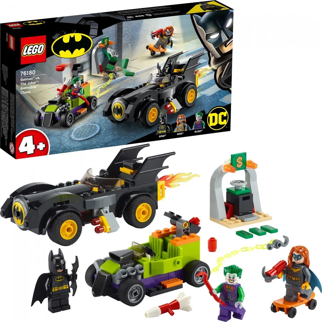 LEGO 76180 DC Batman vs Joker : Poursuite Batmobile Jouet Enfant 4 Ans