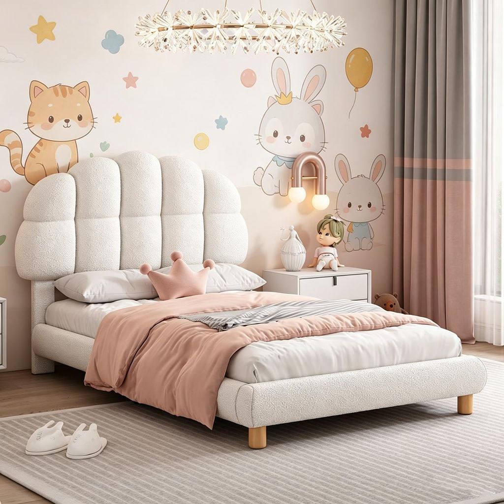Detská postel INONEFT, čalúnená posteľ 90x200 cm, Obrázok produktu 