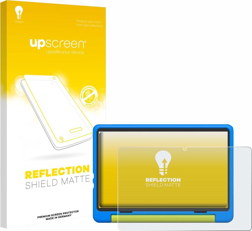 upscreen Schutzfolie für Happybe Kids Tablet 10" Displayschutz Displayschutzfolie Folie Matt Entspiegelungsfolie