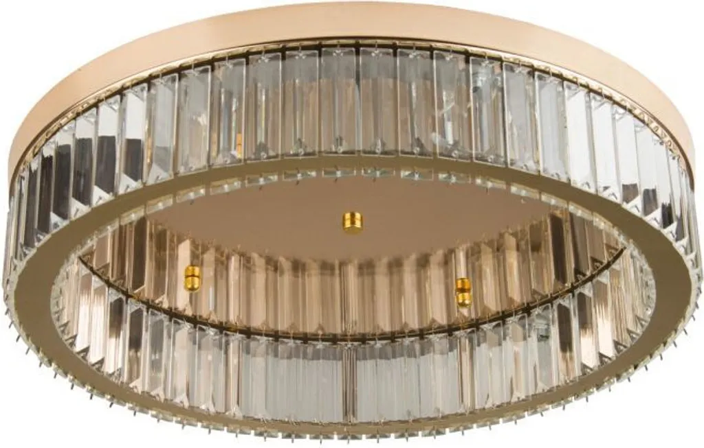 Plafonnier LED Eye Abigali 30W Doré 2400lm 50cm pour Salon Moderne