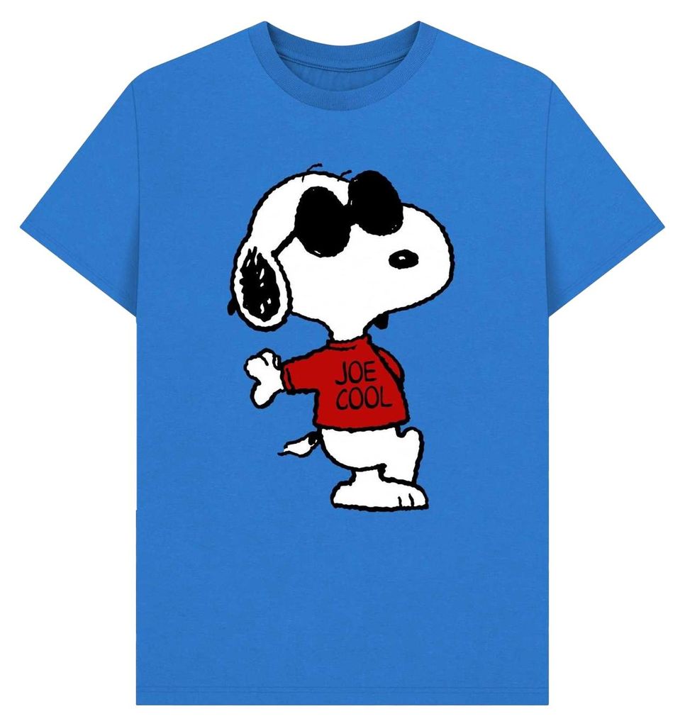 Peanuts - "Joe Cool" T-Shirt für Herren/Damen Uni PN2271 (M) (Leuchtendes Blau)