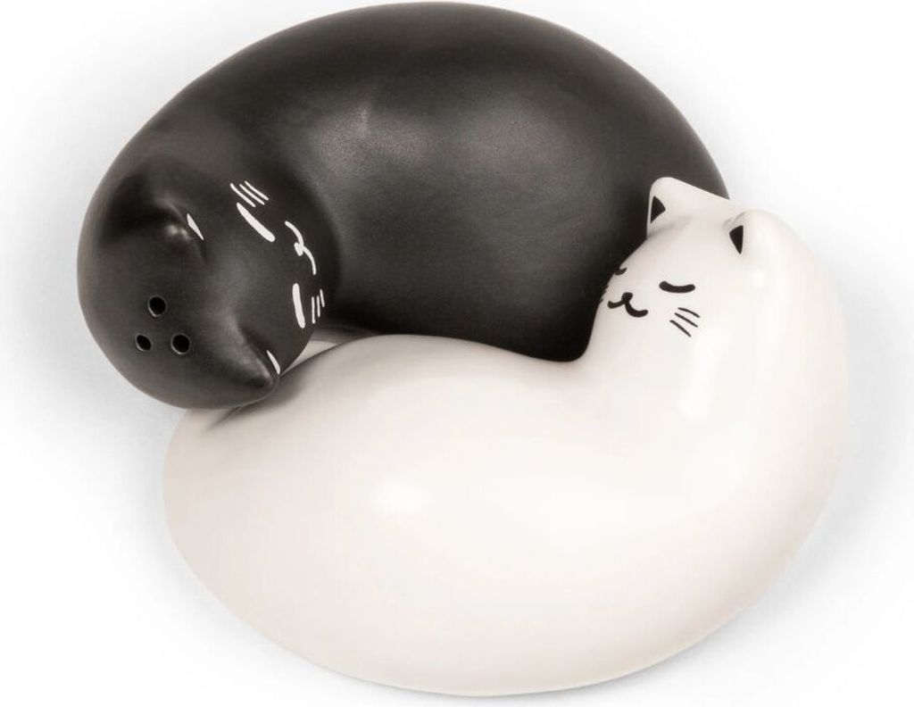 Kikkerland Purrfect Salz- und Pfefferstreuer Katzenmotiv Produktbild 