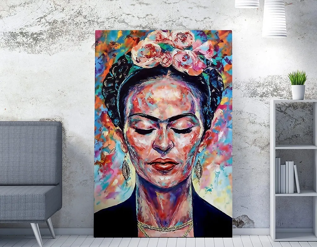 Décoration Murale Tableau Multicolore Impression sur Toile 70x100 cm