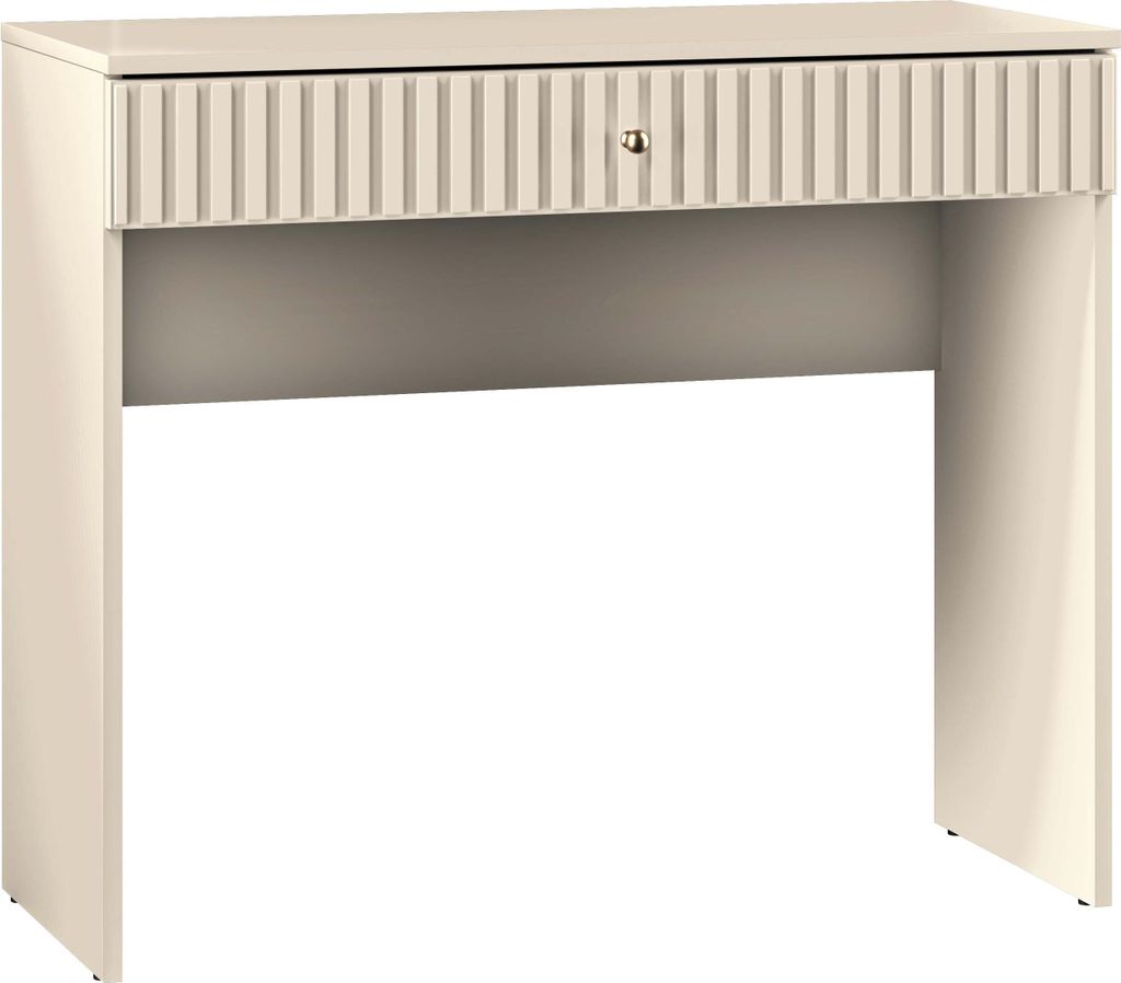 FURNLUX Konsolentisch Sophie Beige 92cm / Hauptfarbe: Beige / Abmessungen: 92 x 78 x 40 cm