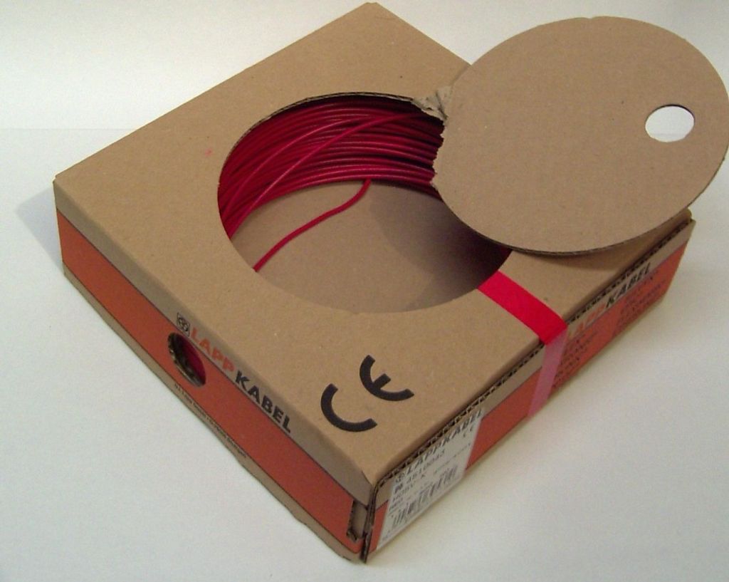 Aderleitung H05V-K rot 0,5 mm² , 100m, 4510041