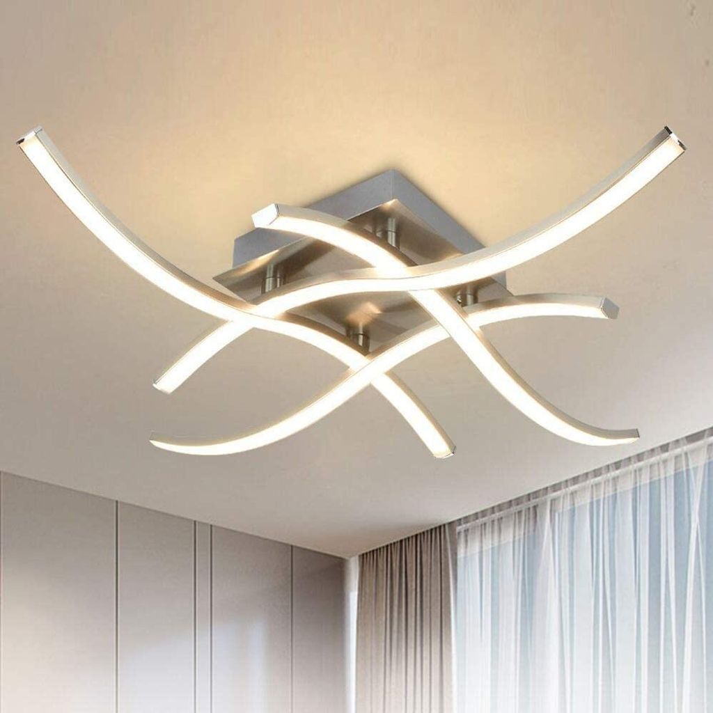 LED Deckenleuchte Acryl-Schirm kaltes Licht